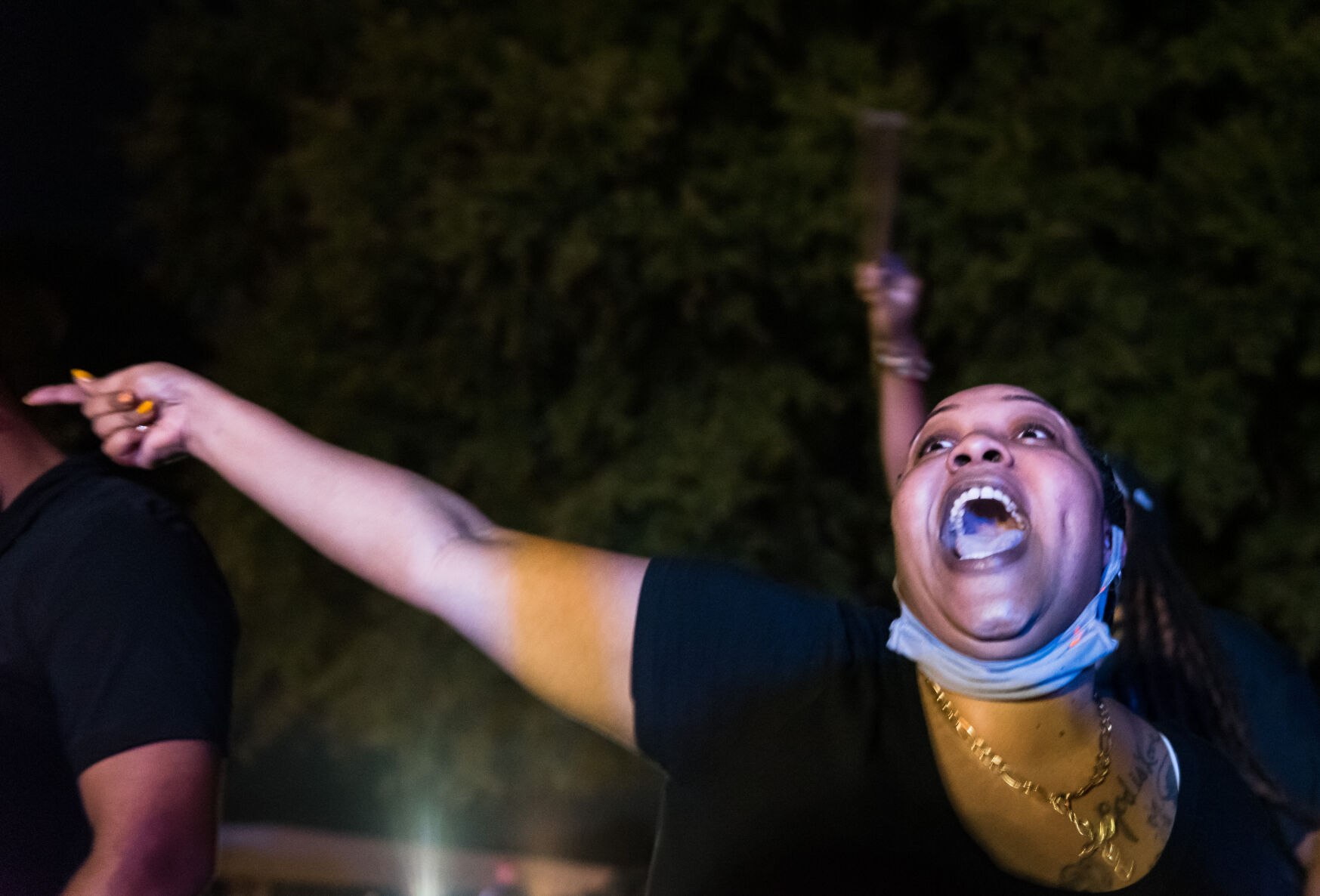 Building WSNC Protest Against Trump Rally